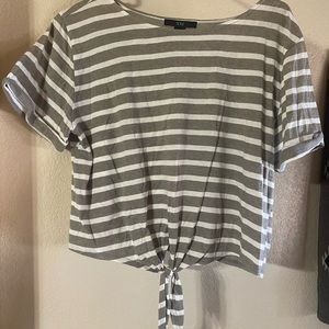Striped crop top